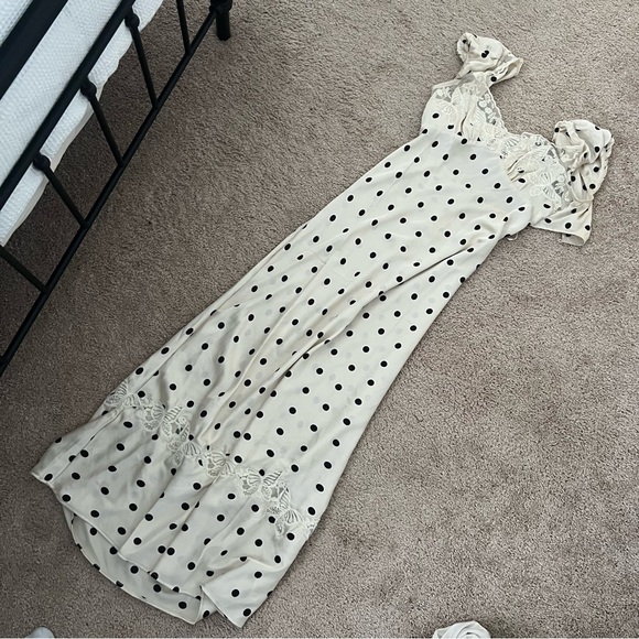 Free People Butterfly Babe Maxi Dress in Ivory Tea Combo - Picture 9 of 12